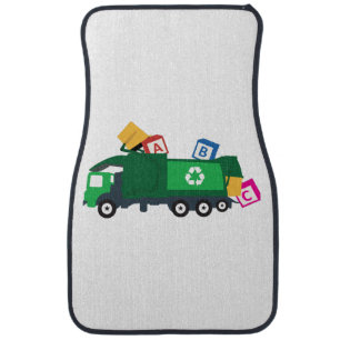 ABC Recycling Garbage Truck Car Floor Mat