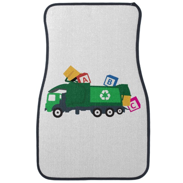 ABC Recycling Garbage Truck Car Floor Mat (Front)