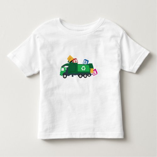 ABC Recycling Garbage Truck Toddler T_shirt