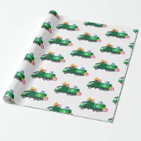 Dump Truck Construction Trucks Wrapping Paper