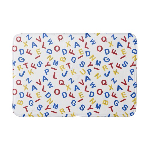 ABC Red Yellow Blue Bath Mat