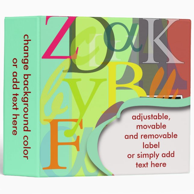 ABC school binders (Front/Spine)