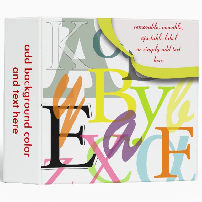 ABC school binders, Christmas Gift 3 Ring Binder (Front/Spine)