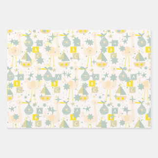 ABC Stork Wrapping Paper Sheets