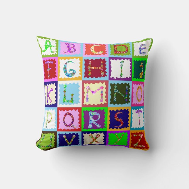 ABC Throw Pillow (Front)