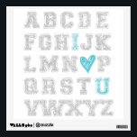 ABC Wall Print Wall Decal<br><div class="desc">ABC Print with I Love You - Excellent addition to a nursery, baby's room or kids room!</div>