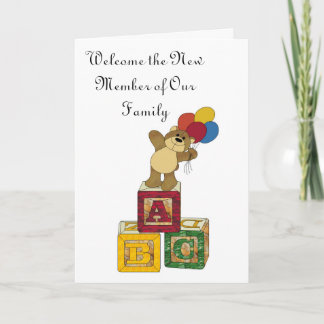 ABC, Welcome the New Member of Our Family Announcement