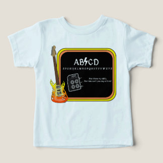 ABCD Alphabet AC/DC Spoof T-shirt Toddler T-shirt