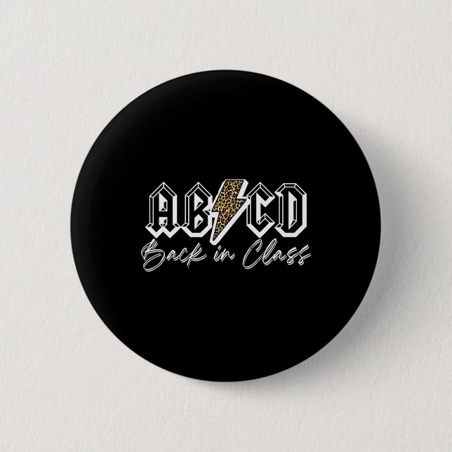 Abcd Back In Cl Teacher  Button (Front)