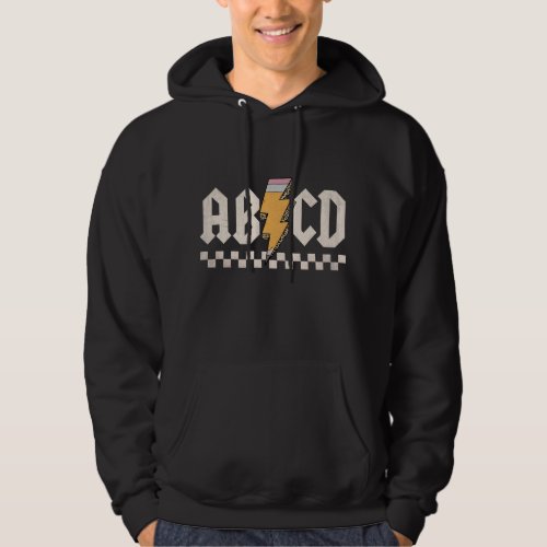 ABCD Back In Class First Day Back To School Teache Hoodie