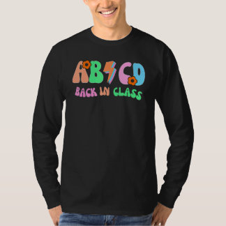 Abcd Back In Class Groovy Retro Back To School Tea T-Shirt