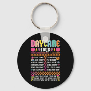 Abcd Daycare Tour Teacher Worker Back To School Ba Keychain