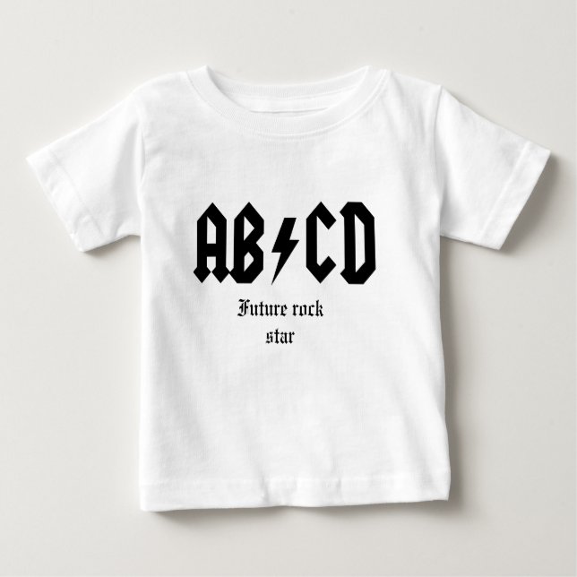 ABCD Future rock star Baby T-Shirt (Front)