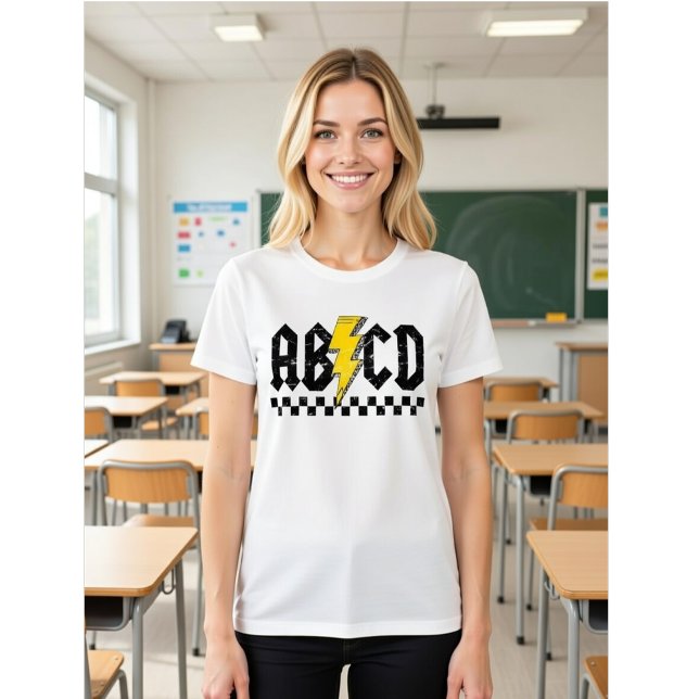 ABCD Pencil Lightning - Back to School Teacher T-Shirt (Creator Uploaded)