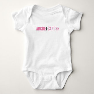 ABCDE F CANCER BABY BODYSUIT