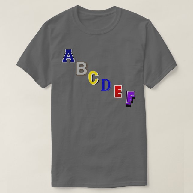 ABCDEF  2 T-Shirt (Design Front)