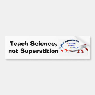 abcfish, Teach Science,not Superstition Bumper Sticker