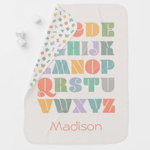 ABCs - Alphabet Custom Baby Blanket