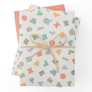 ABCs -  Alphabet Wrapping Paper Sheets