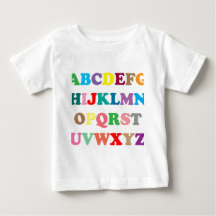 ABC's colorful letters Baby T-Shirt