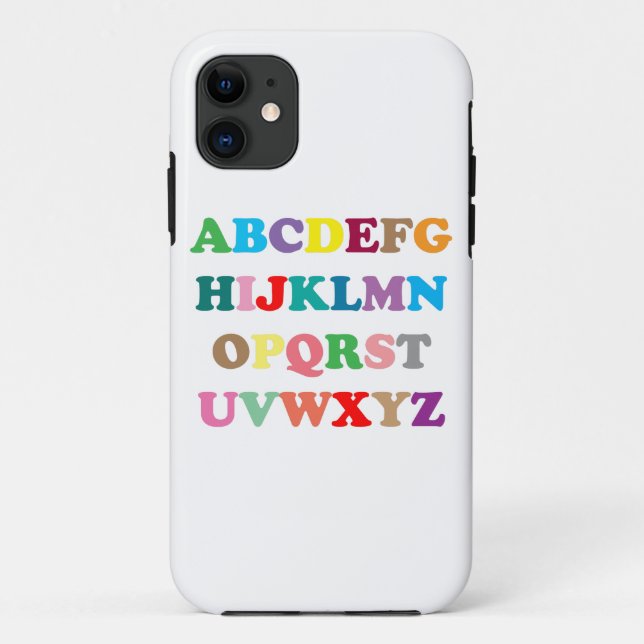 ABC's colorful letters Case-Mate iPhone Case (Back)