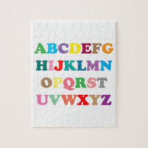 ABC's colorful letters Jigsaw Puzzle