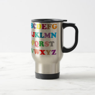 ABC's colorful letters Travel Mug