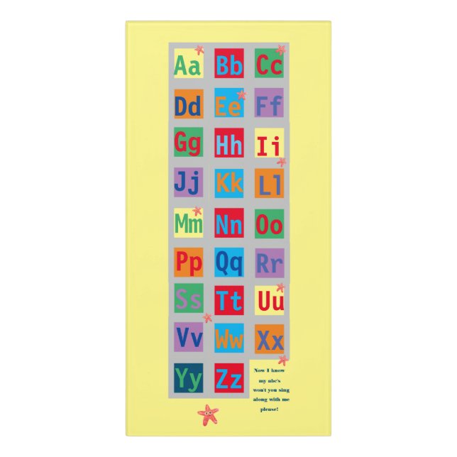 ABC's  Door Sign (Classic Front Vert)