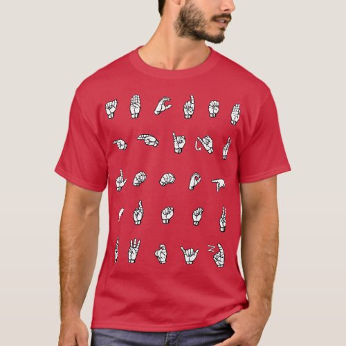 ABCs Individual ASL Alphabet Letters T_Shirt