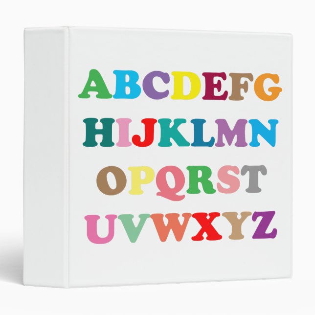 ABC's lettering Binder (Front/Spine)