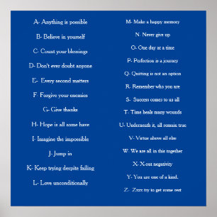 ABC's of adulthood Poster