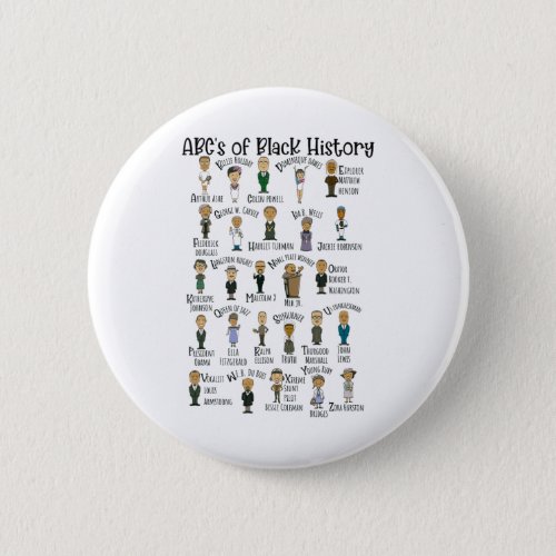 Abcs Of Black History Month Pride For Women Men Te Button