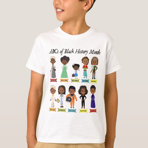 Abcs Of Black History Month Pride Women Men Teache T_Shirt