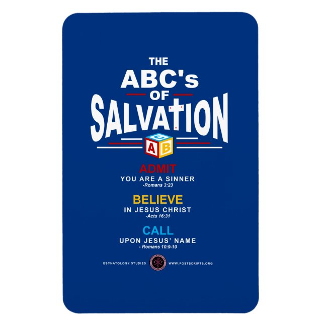 ABCs of Salvation Magnet (Vertical)