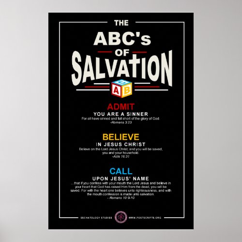 ABCs of Salvation Poster