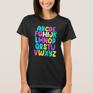 ABCs Pre K Kindergarten Hi Alphabet Back To School T-Shirt