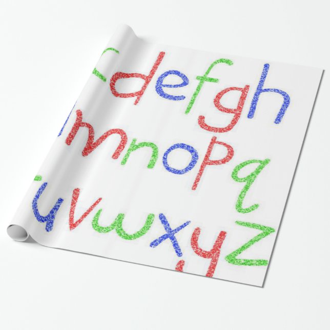 Abc's Wrapping Paper (Unrolled)
