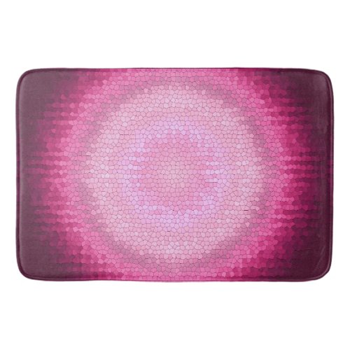 Abctract vitrage pink texture bathroom mat