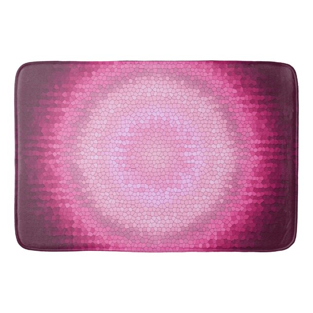 Abctract vitrage pink texture. bathroom mat (Front)