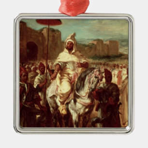 Abd Ar-Rahman Sultan of Morocco Metal Ornament