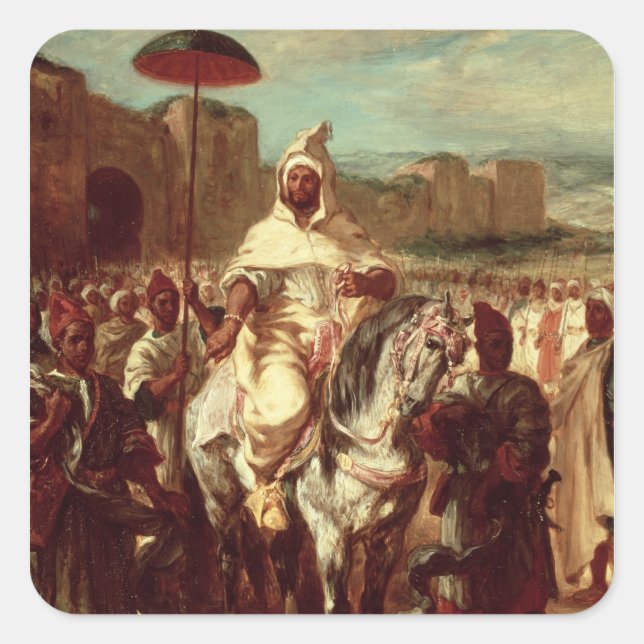 Abd Ar-Rahman  Sultan of Morocco Square Sticker (Front)