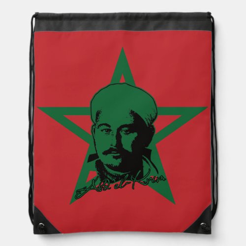 Abd el_Krim Rif Leader Graphic Style Abdelkarim Drawstring Bag