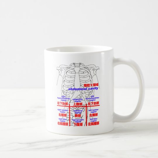 abdominal cavity coffee mug