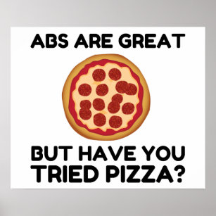 Abdominal pizza poster