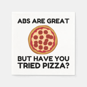 Abdominals Pizza Napkins
