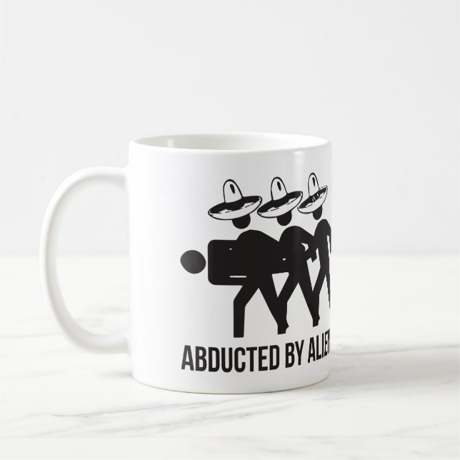 Abducted By Aliens Coffee Mug (Left)