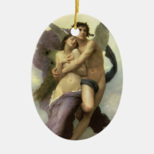 Abduction (aka Ravishment) of Psyche by Bouguereau Ceramic Ornament