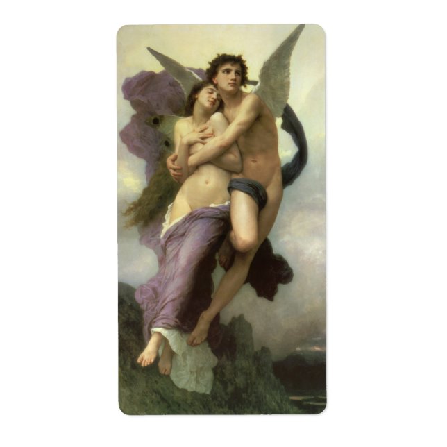 Abduction (aka Ravishment) of Psyche by Bouguereau Label (Front)