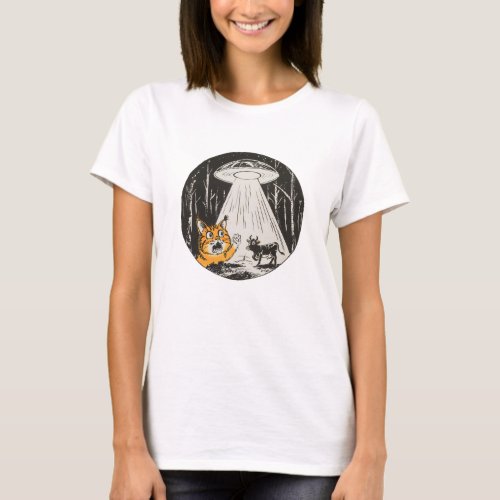 Abduction Alert The Felines Caution T_Shirt