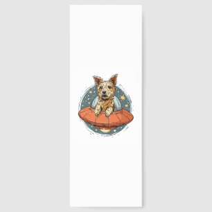 Abduction Dog � UFO Beaming Pup Bookmarks